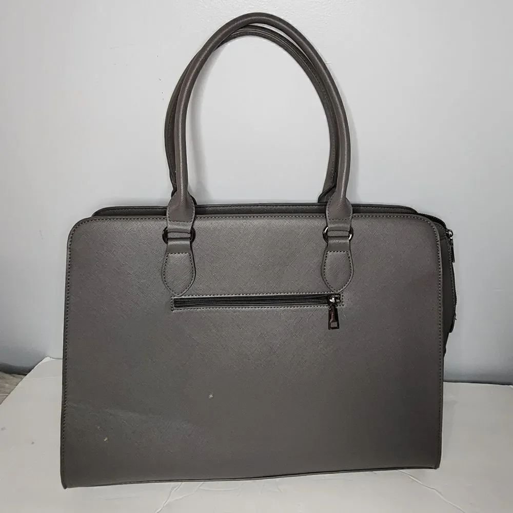 Mosiso modern life classic fashion gray messenger tote computer bag no strap